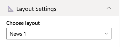 layout settings