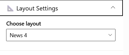 layout settings