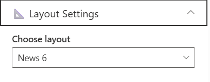 layout settings