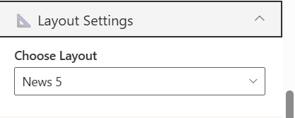 layout settings