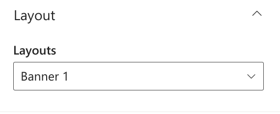 layout settings